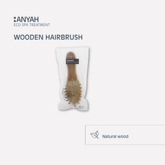 Anyah Cepillo de pelo de madera