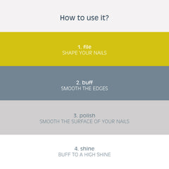 Anyah Nail Buffer Block & 4 Way Shiner