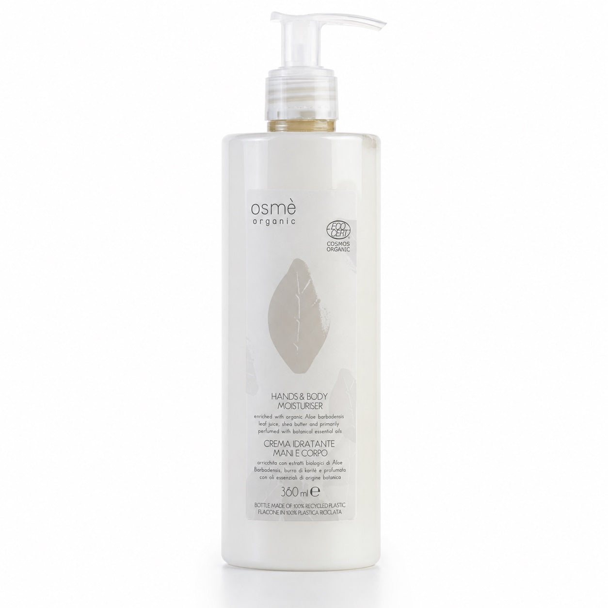 Osmè Hands & Body Moisturiser Organic Certified (380 ml)