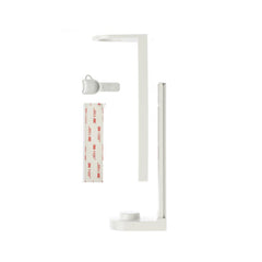 Double sided tape wall bracket pump dispenser