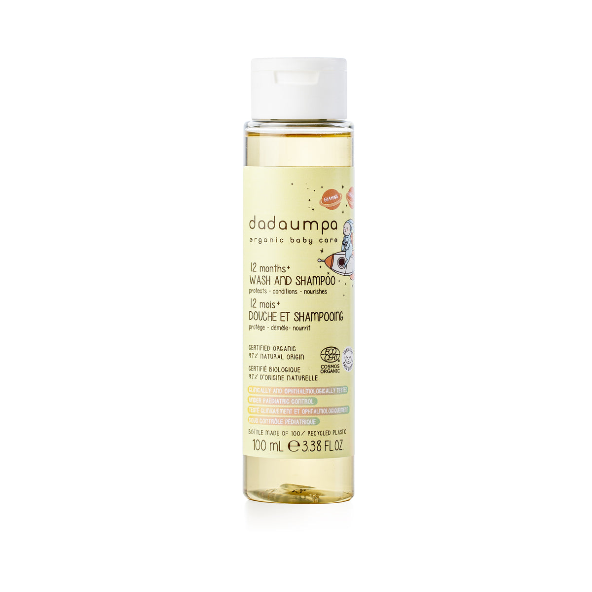 Dadaumpa 12months+ Wash And Shampoo Organic Certified (100 ml)