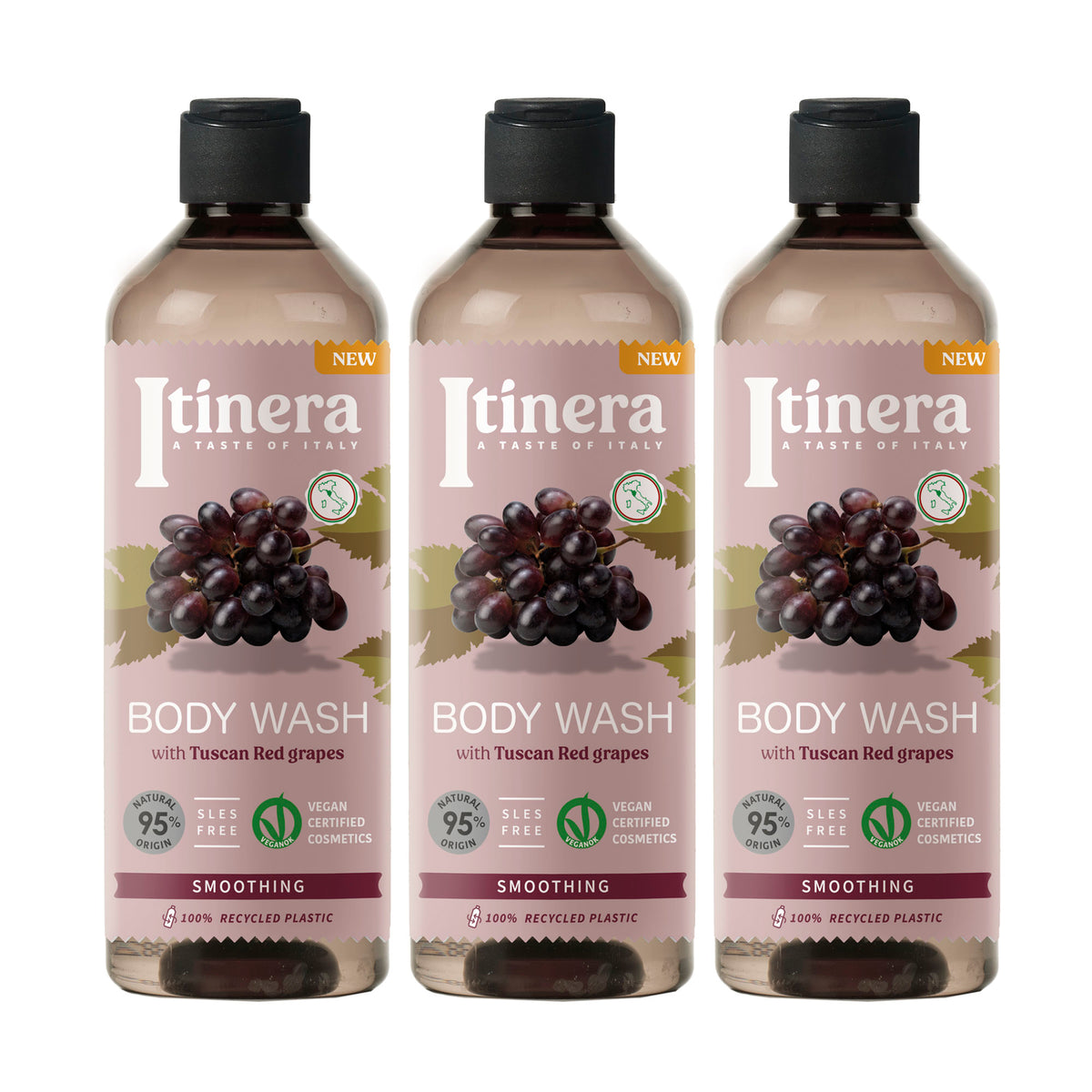Itinera – Gel Douche Veloutant 3 Pack X 370 ml