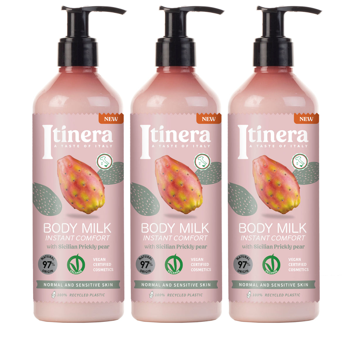 Itinera – Leche Para el Cuerpo Confort Instantáneo 3 Pack X 370 ml