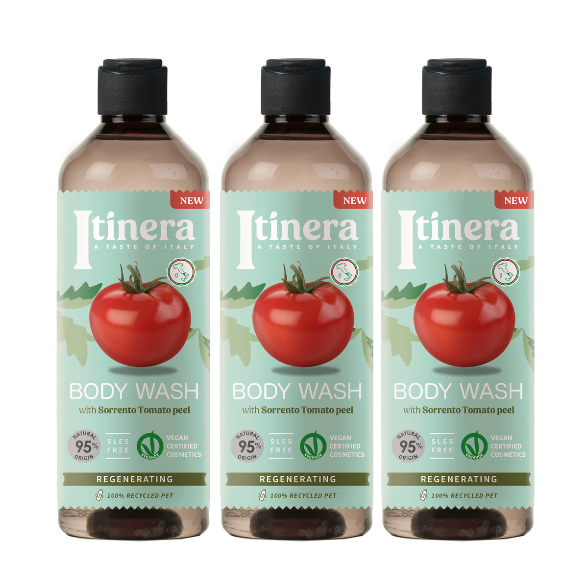 Itinera – Gel Douche Régénérant 3 Pack X 370 ml