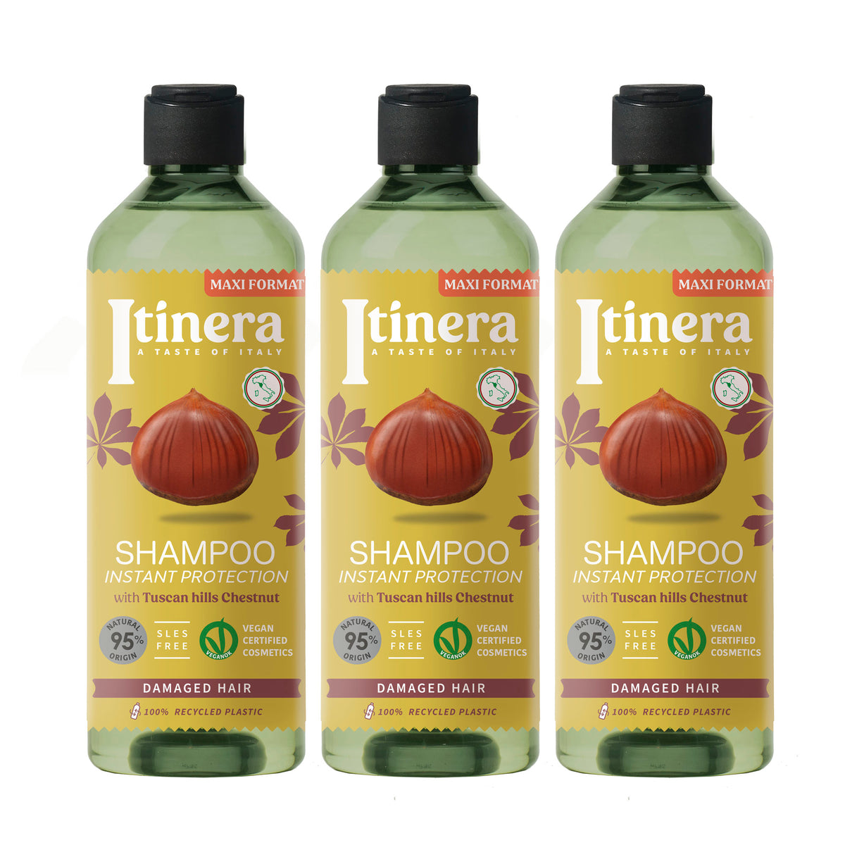 Itinera – Shampoing Protection Instantanée 3 Pack X 370 ml