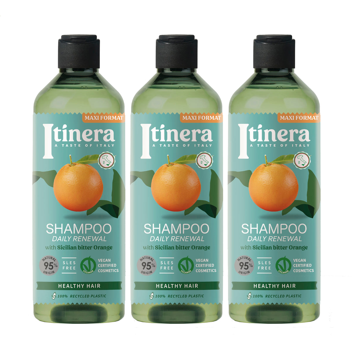 Itinera – Shampoing Pour Usage Quotidien 3 Pack X 370 ml