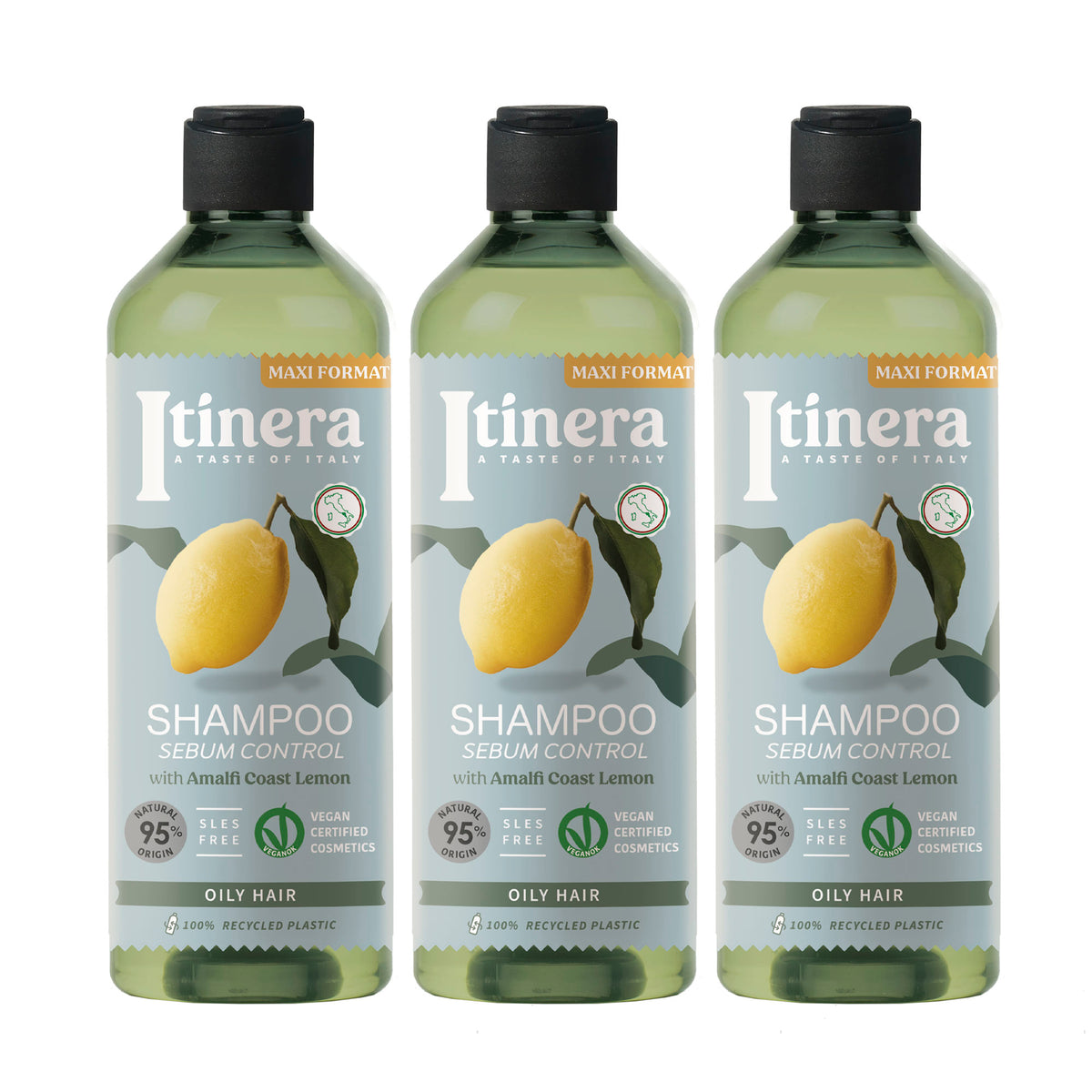 Itinera – Shampoing Contrôle Du Sébum 3 Pack X 370 ml
