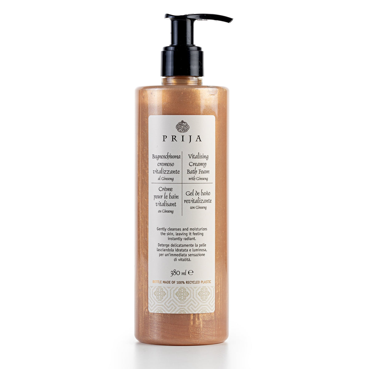 Prija Vitalising Creamy Bath Foam dispenser