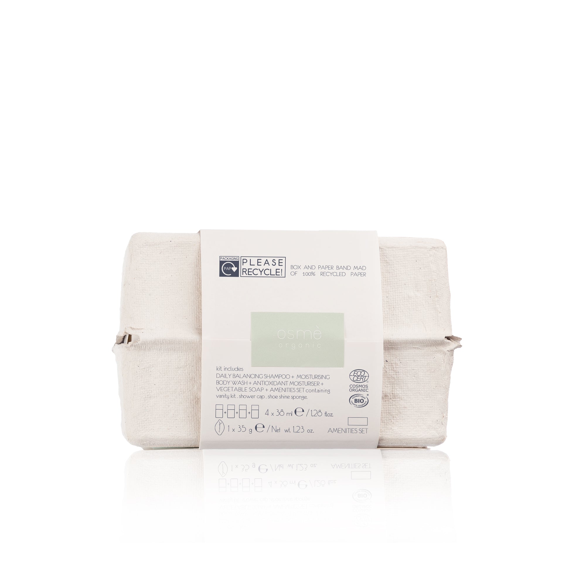 Osmè "Eggbox" Bath & Body Care Travel Set Organic Certified