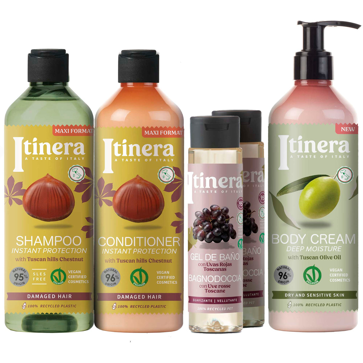 Itinera – 'Tuscan Escape': Set Reparador y Alisador para Cabello y Cuerpo