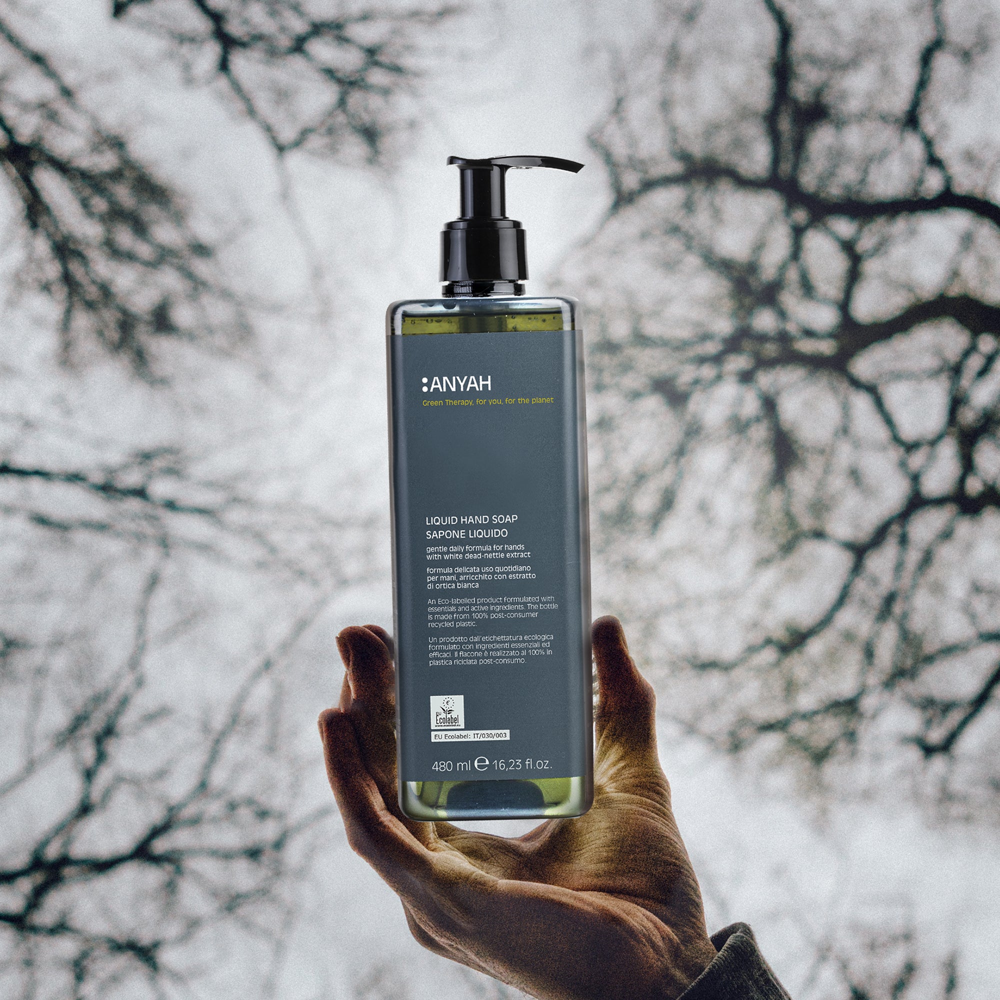 Anyah Liquid Hand Soap Ecolabel Certified ambient trees
