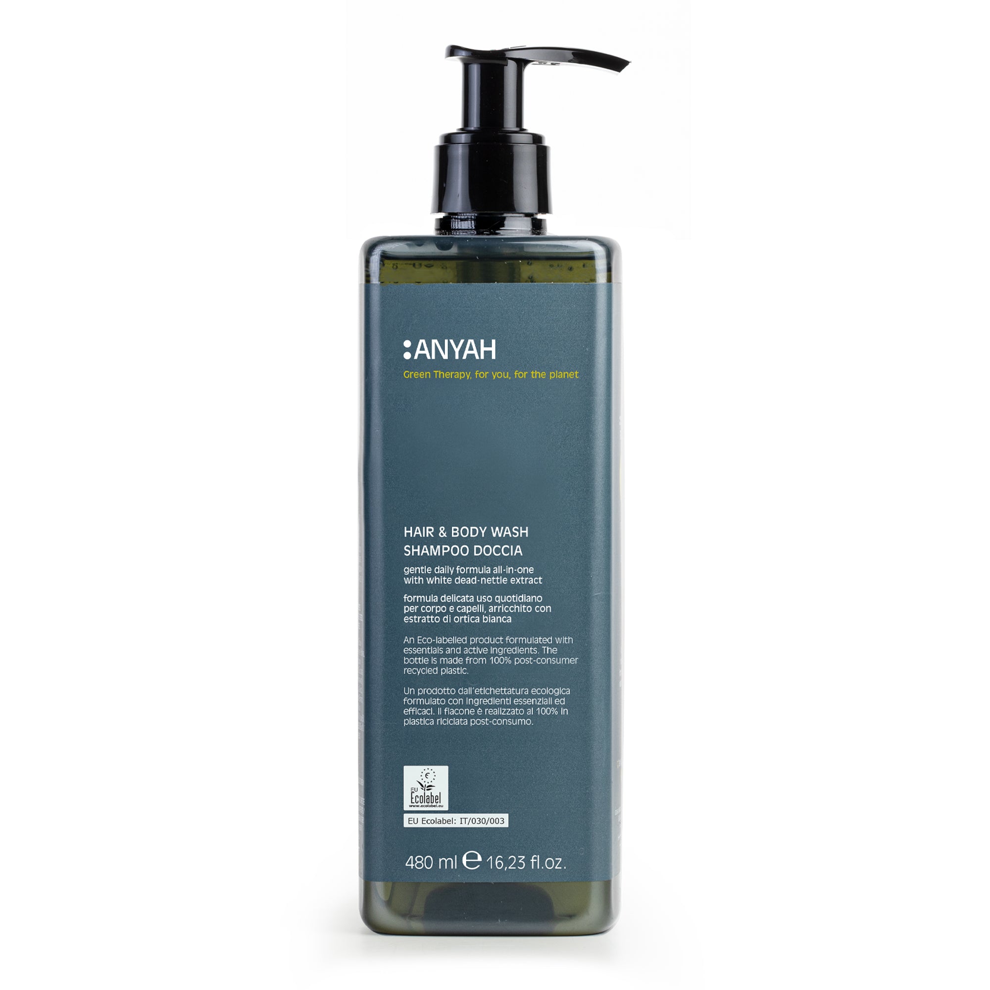 Anyah Gentle Hair & Body Wash Ecolabel Certified (480 ml)