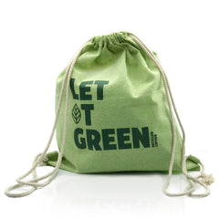 Sac à dos en coton recyclé vert