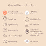 Dadaumpa 0months+ Wash And Shampoo Organic Certified (380 ml) scheme